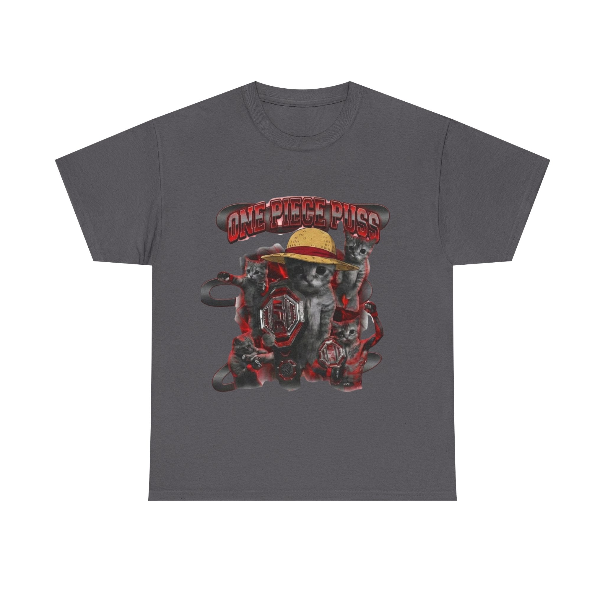 "One Piece Puss Champiom" Premium Heavy Cotton T-shirt