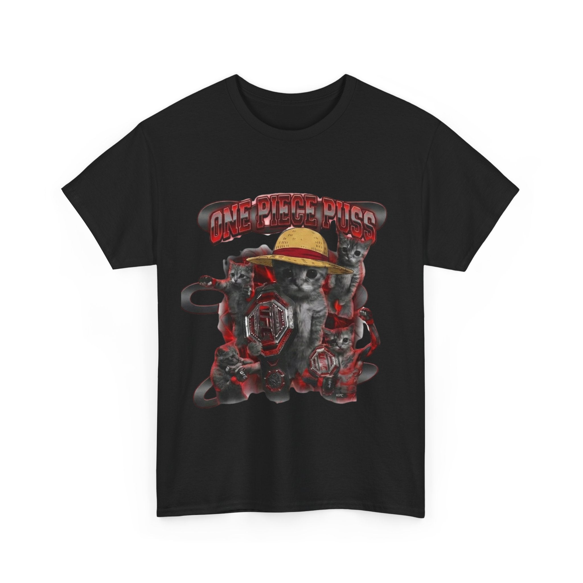 "One Piece Puss Champiom" Premium Heavy Cotton T-shirt