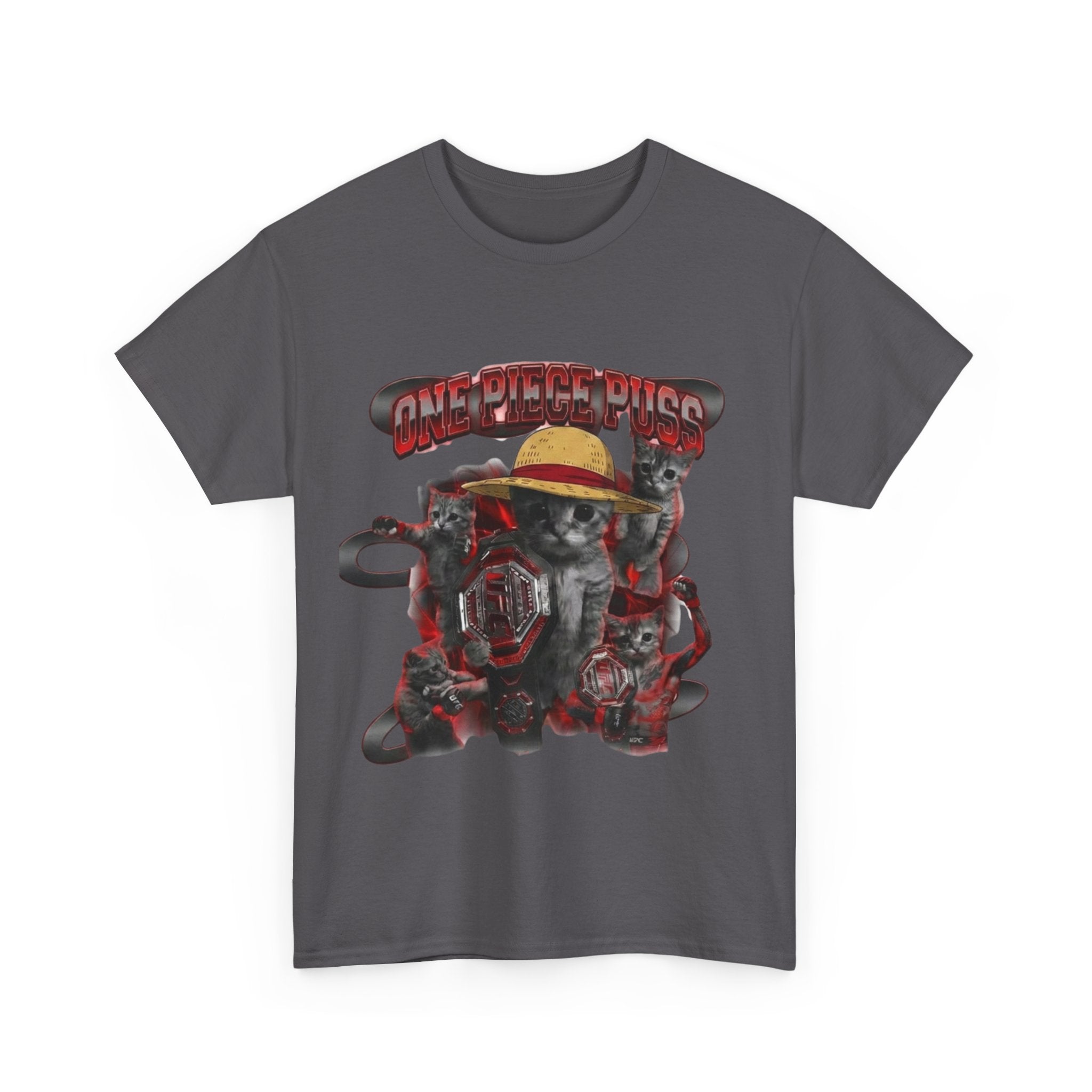 "One Piece Puss Champiom" Premium Heavy Cotton T-shirt