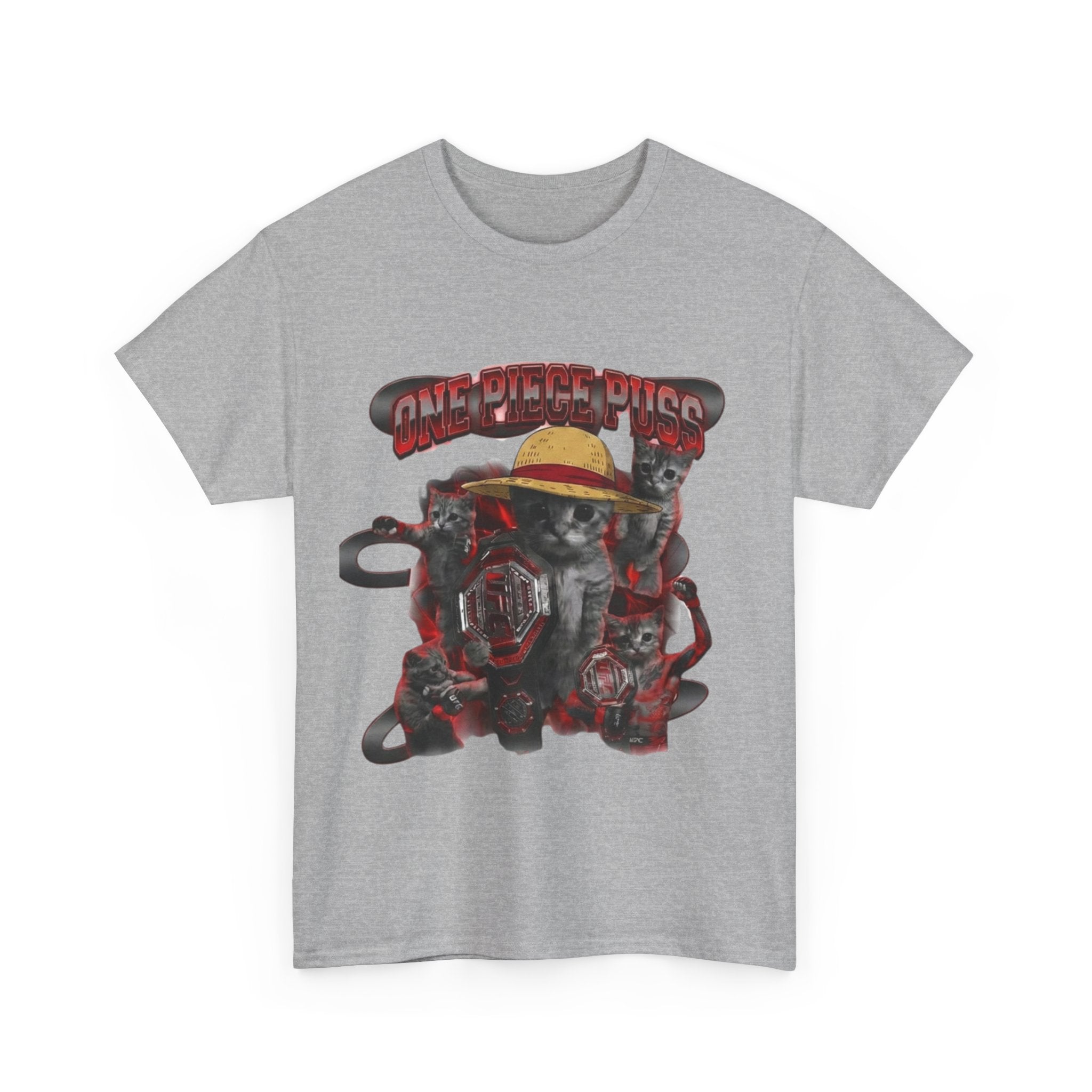 "One Piece Puss Champiom" Premium Heavy Cotton T-shirt