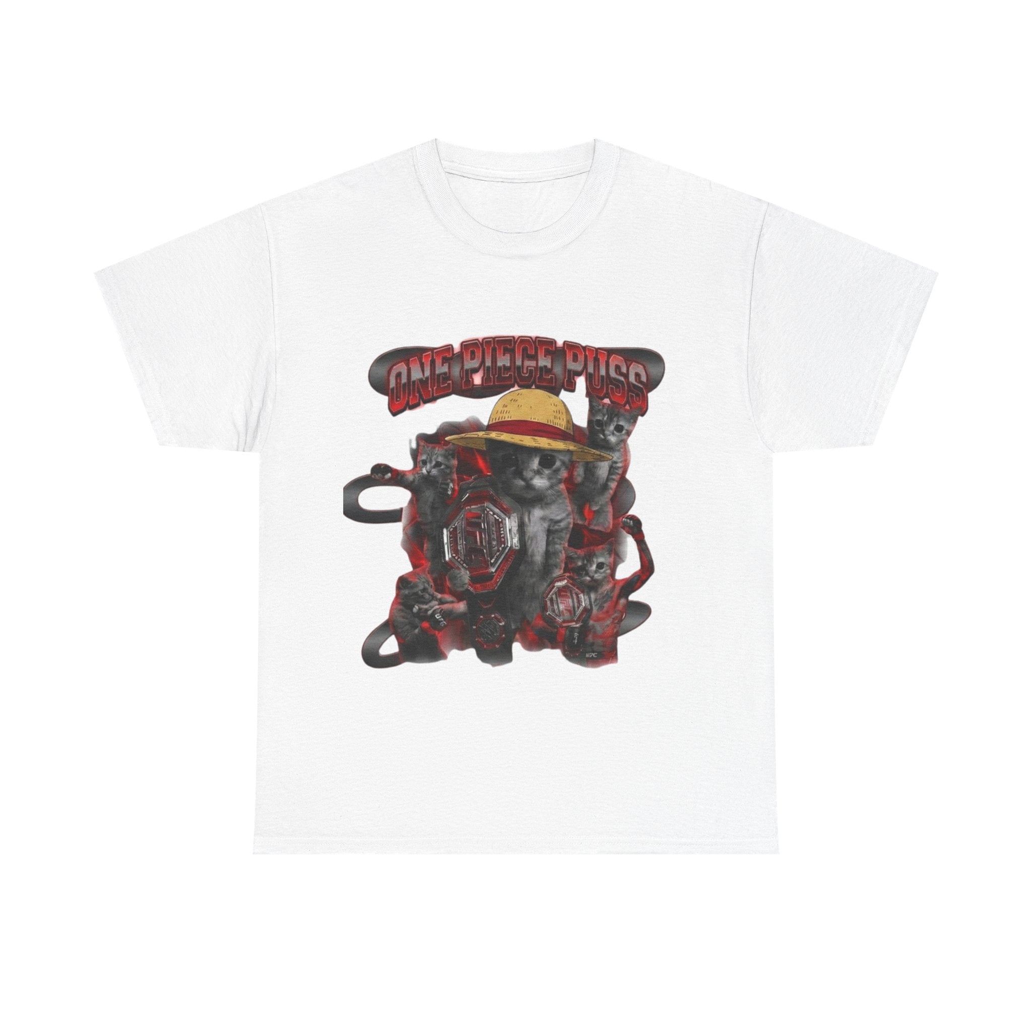 "One Piece Puss Champiom" Premium Heavy Cotton T-shirt