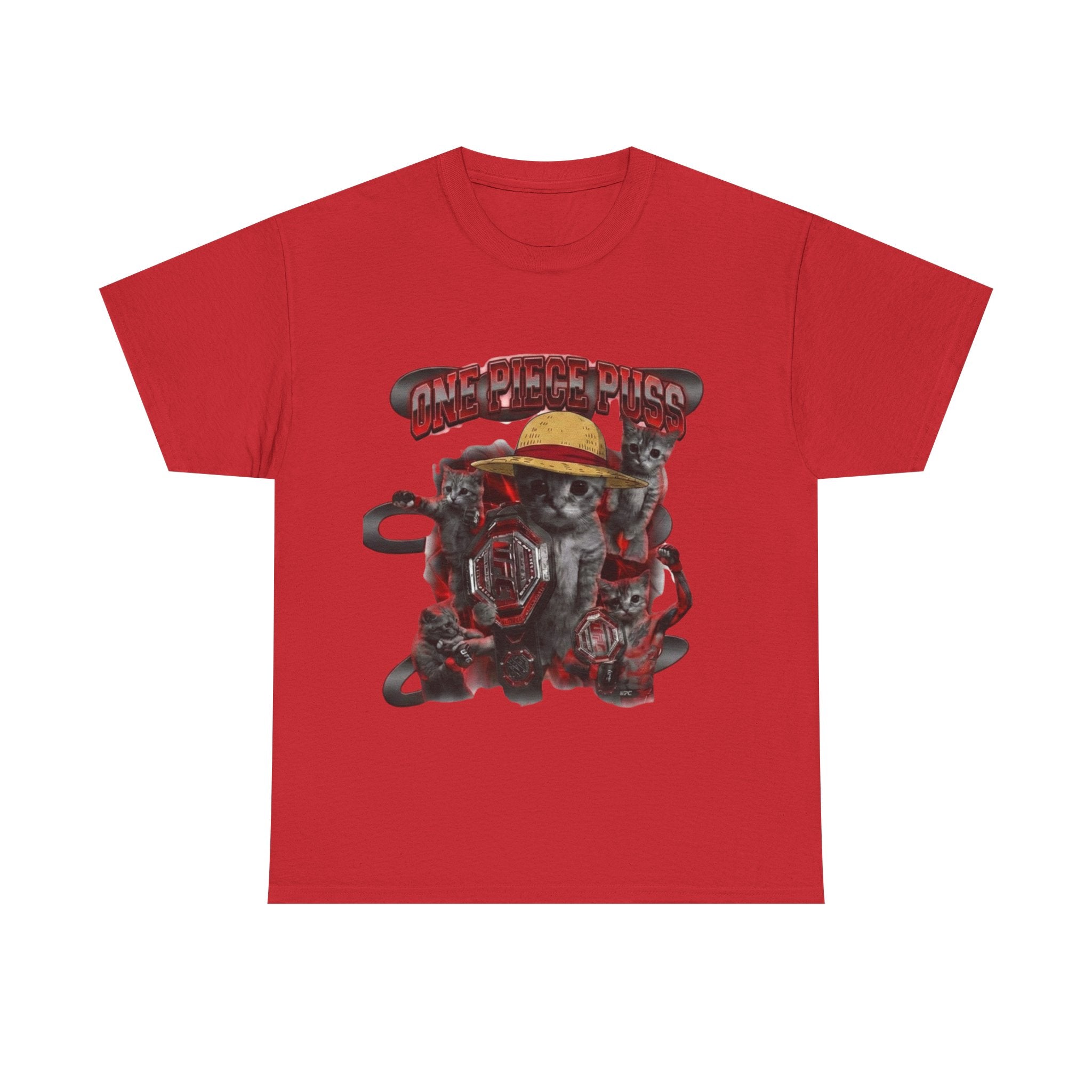 "One Piece Puss Champiom" Premium Heavy Cotton T-shirt
