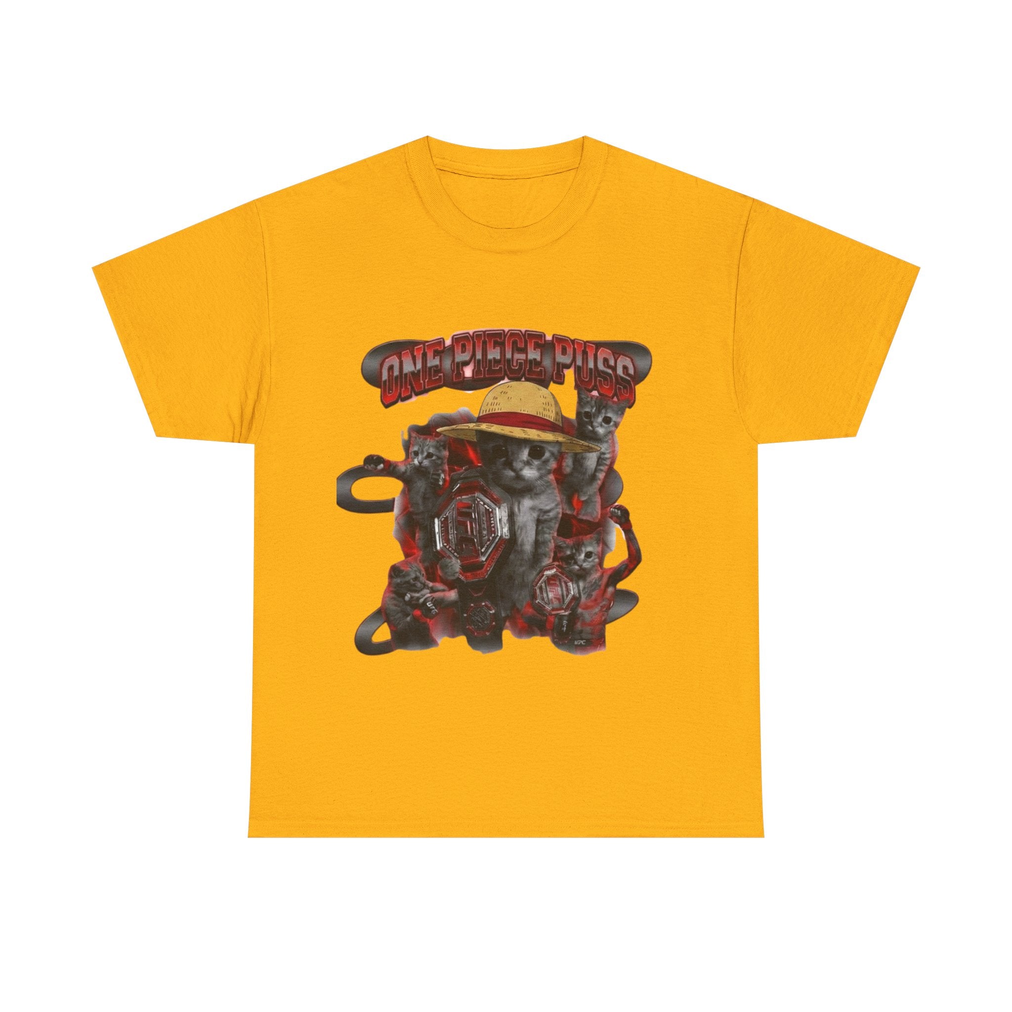 "One Piece Puss Champiom" Premium Heavy Cotton T-shirt