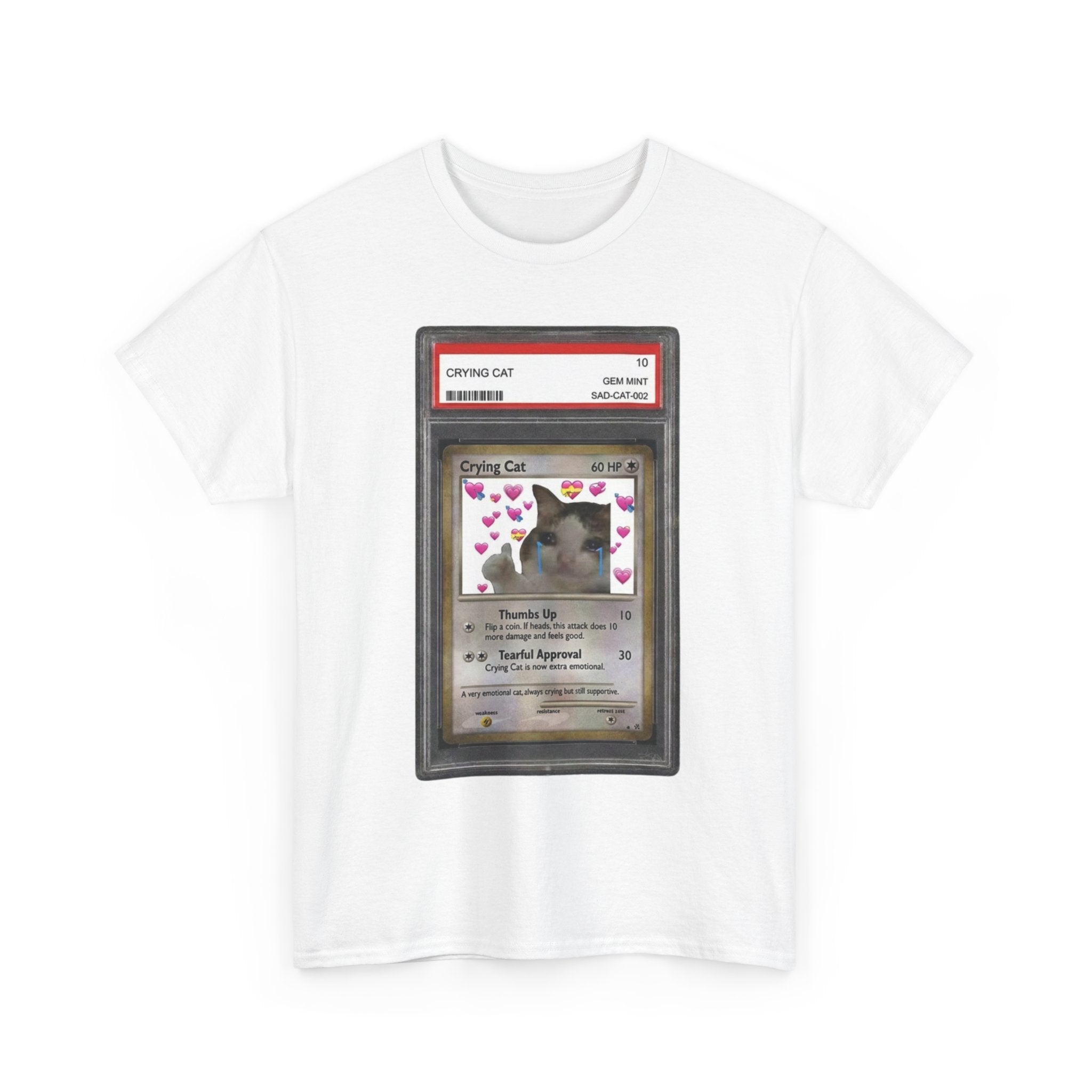 "Graded Crying Cat" Premium Heavy Cotton T-shirt