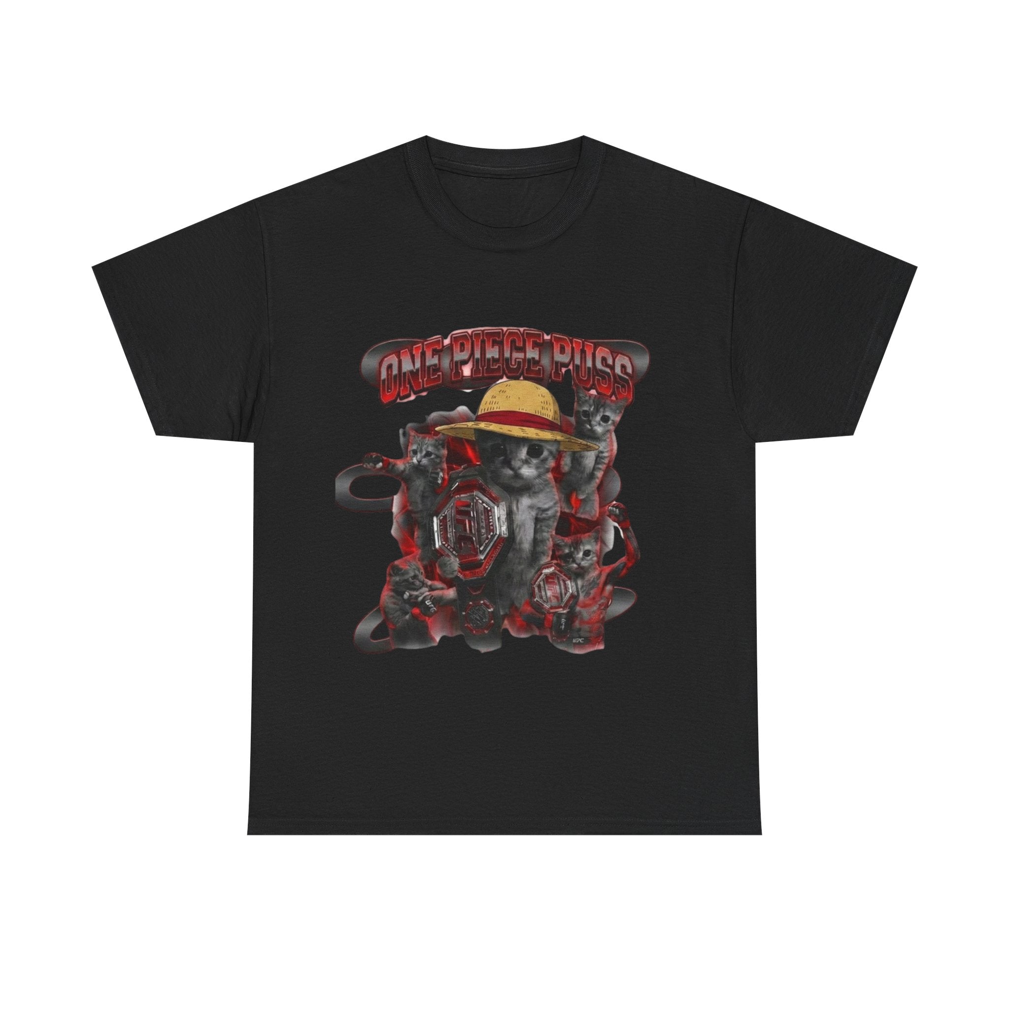 "One Piece Puss Champiom" Premium Heavy Cotton T-shirt