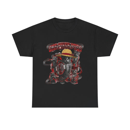 "One Piece Puss Champiom" Premium Heavy Cotton T-shirt