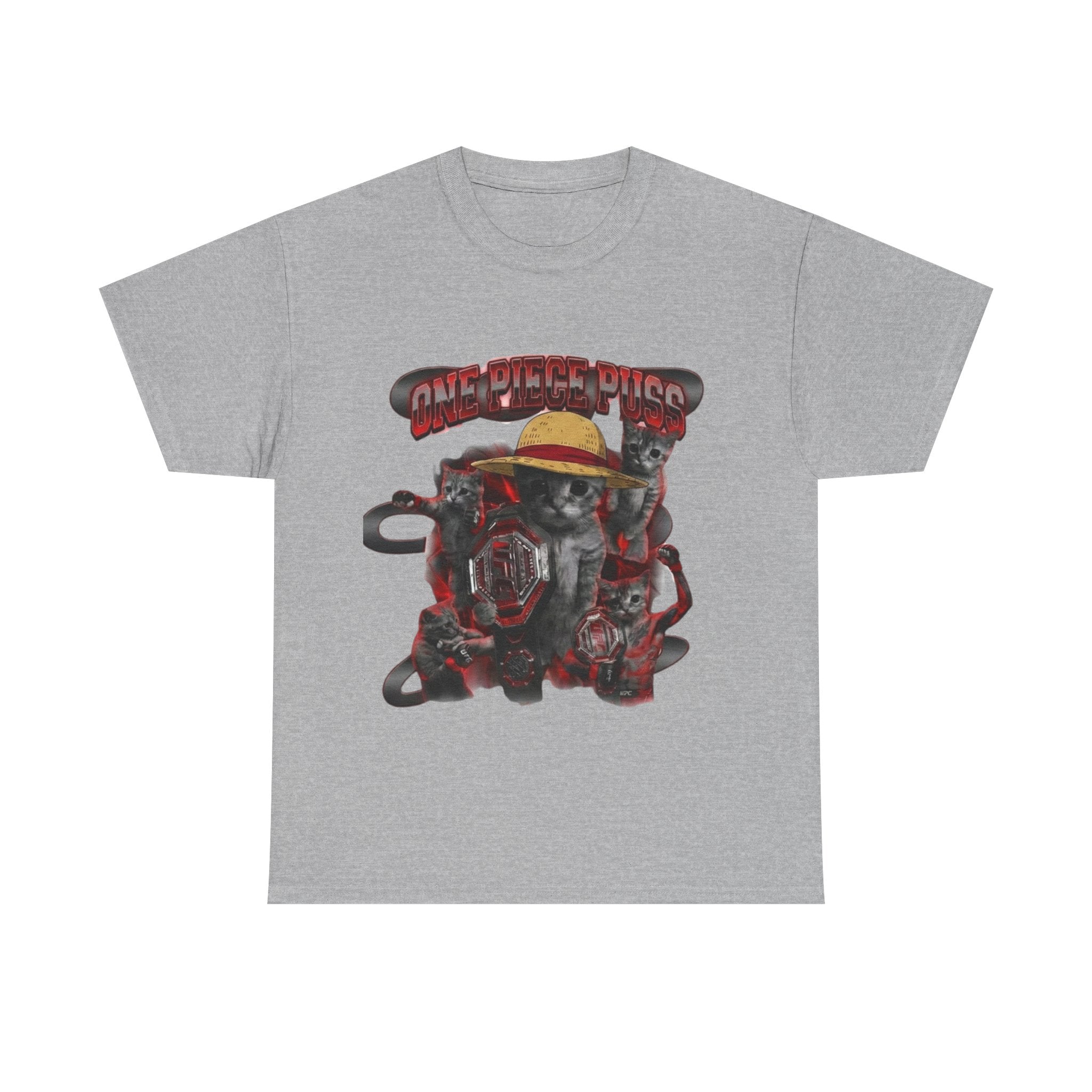 "One Piece Puss Champiom" Premium Heavy Cotton T-shirt
