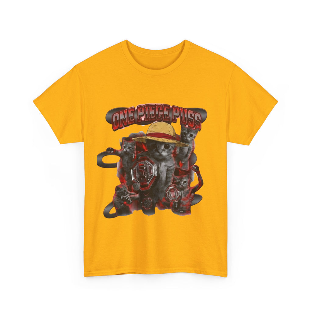"One Piece Puss Champiom" Premium Heavy Cotton T-shirt